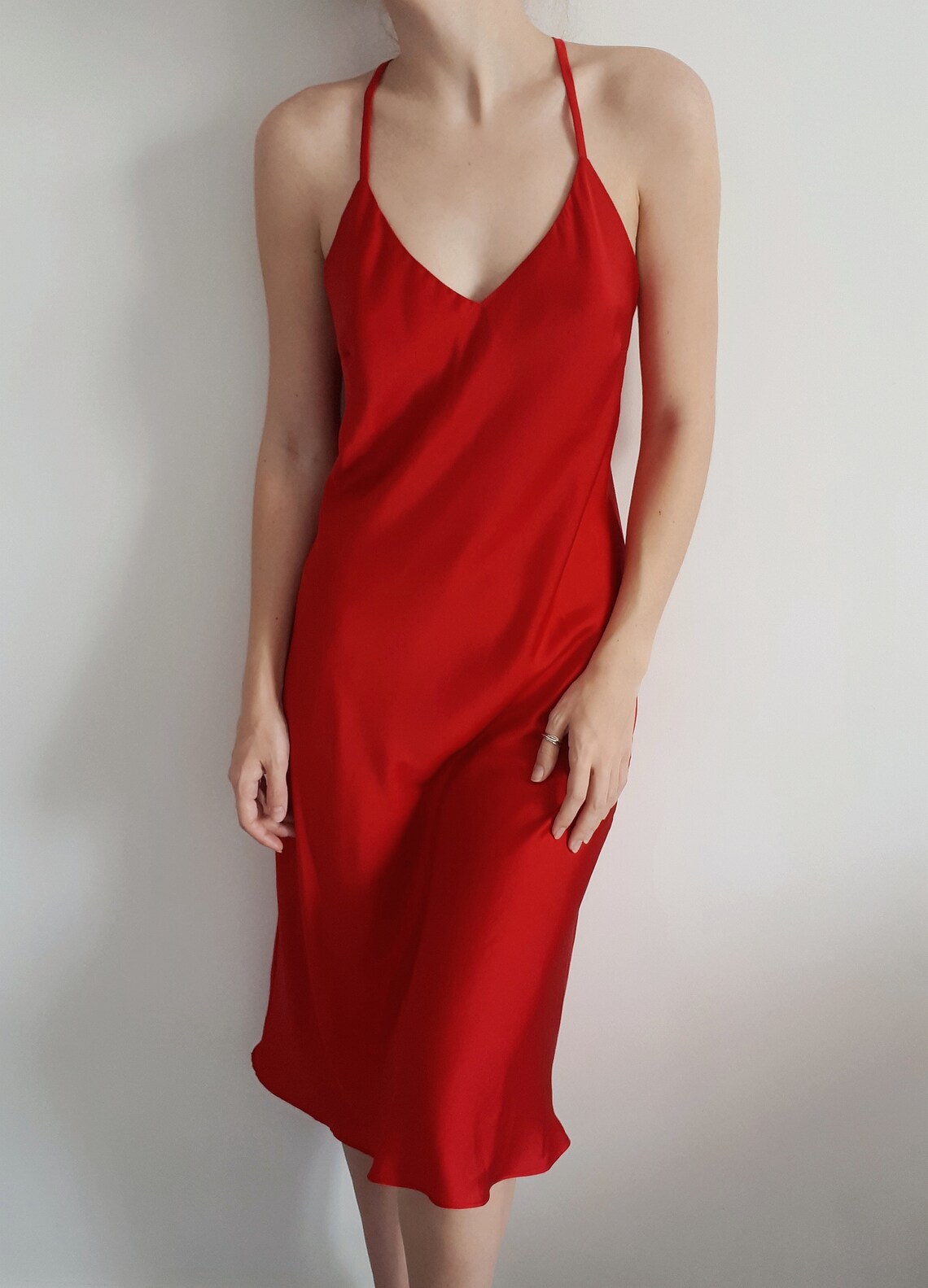 boudoir slip dress