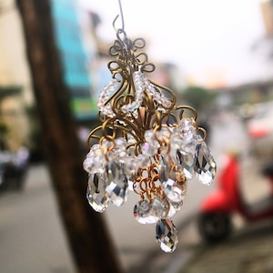 Miniature Luxury Crystal Chandeliers for dollhouses, miniature house decoration, miniature house furniture, tiny chandelier