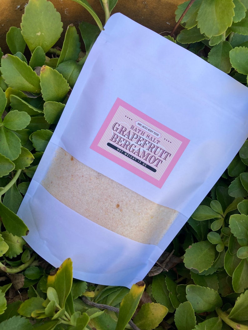 Grapefruit & Bergamot Bath Salt// Relaxationtherapy//bath Etsy