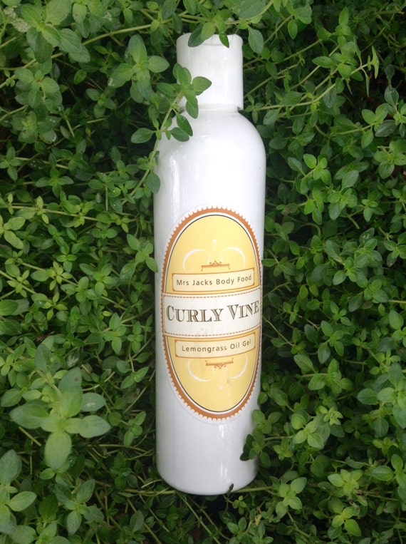 Curly Hair Lemongrass Moisturizer Organic Natural Oil Gel Etsy