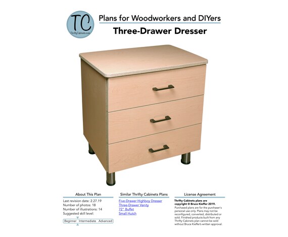 Thrifty Cabinets Pdf Woodworking Diy Project Plan Etsy