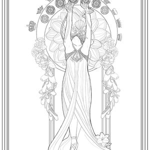 DIRECT DOWNLOAD - coloring page "The dancing princesses"