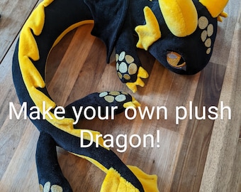 DIY Neck Dragon - make your own custom plush dragon