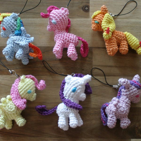 My little Pony amigurumi charms
