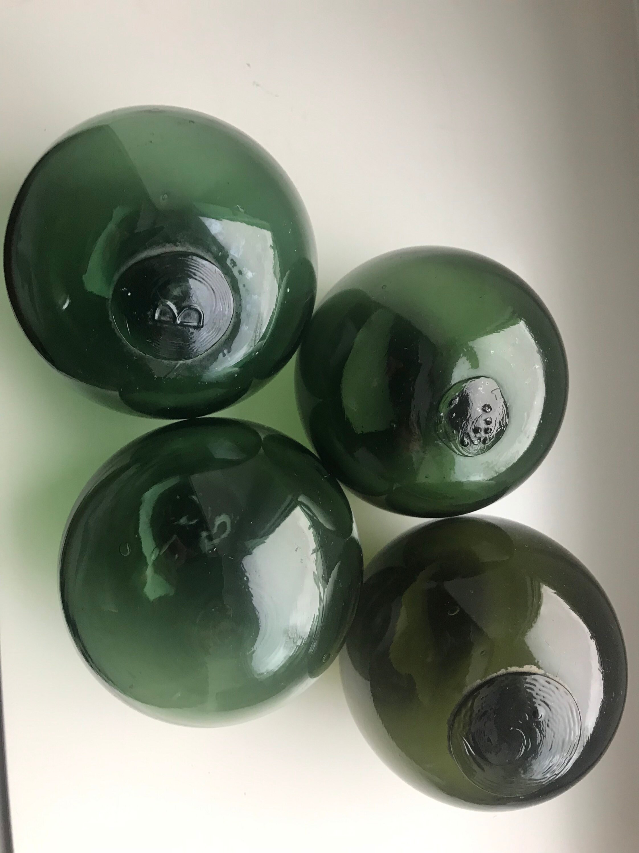 Four Vintage Norwegian Glass Fishing Floats of Three Inch Etsy