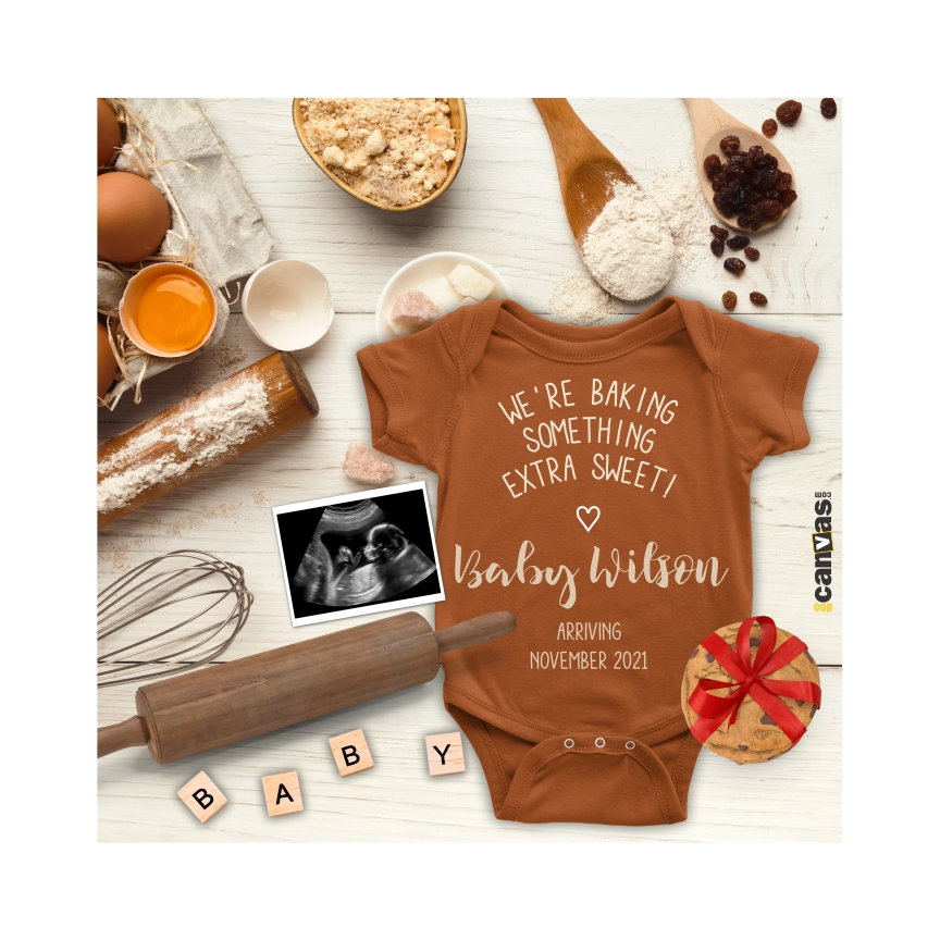 Baking Pregnancy Announcement Bun in the Oven Baking Themed Etsy