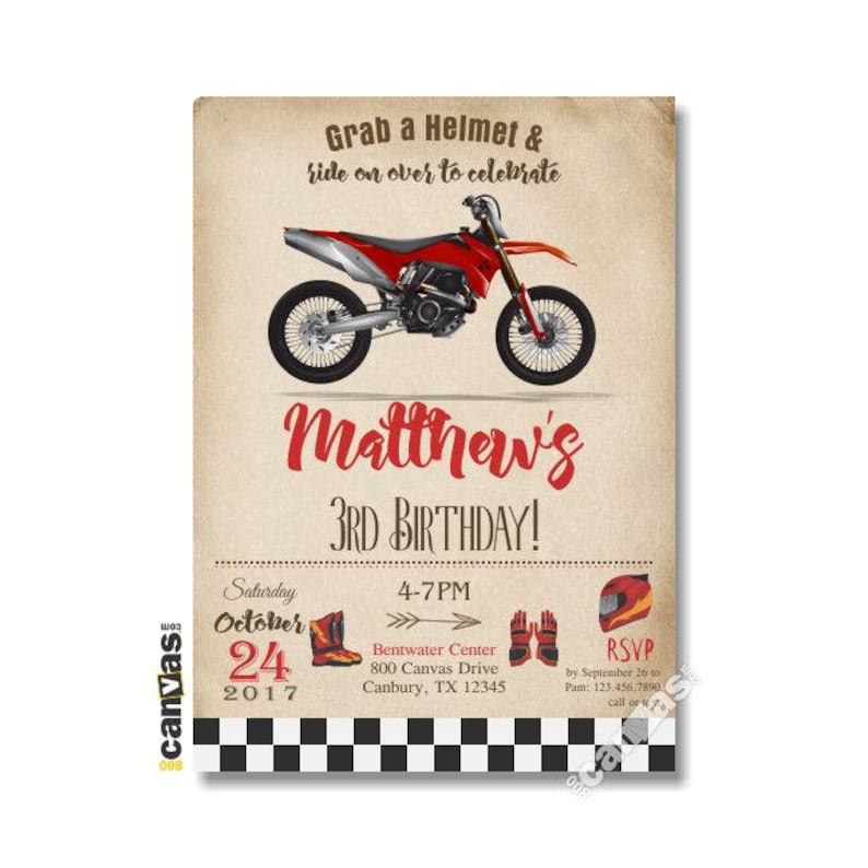 dirt-bike-birthday-red-dirt-bike-party-invitation-dirtbike-etsy