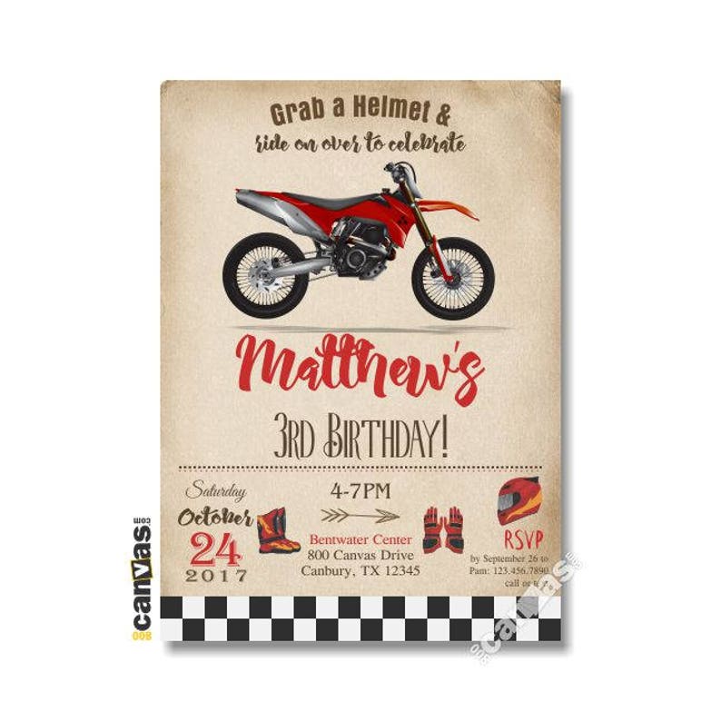 dirt-bike-birthday-red-dirt-bike-party-invitation-dirtbike-etsy