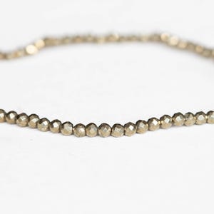Dainty Pyrite Stretch Bracelet with Citrine, Delicate Beaded Multi Gemstone Jewelry image 5