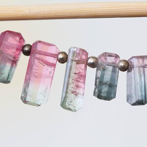 Bicolor Tourmaline Crystal Necklace - New Options! image 3