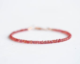 Padparadscha Sapphire Bracelet