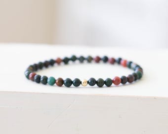 Bloodstone Stretch Bracelet