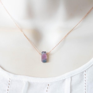 Bicolor Tourmaline Crystal Necklace - New Options! image 8
