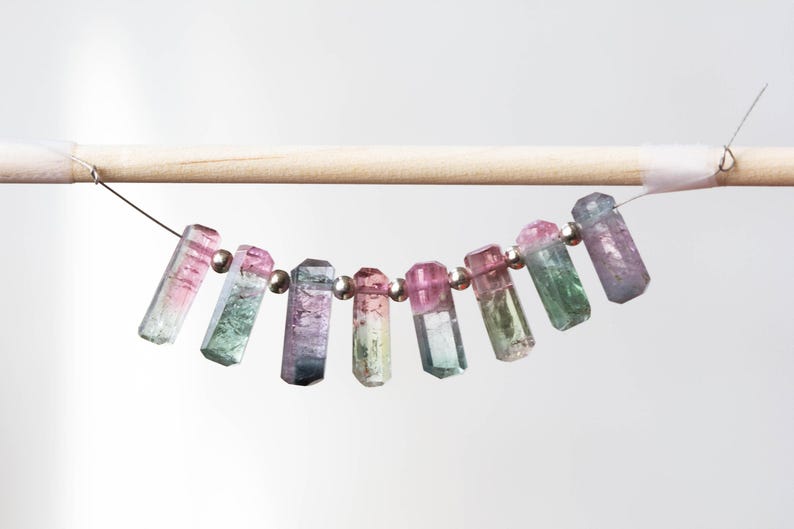 Bicolor Tourmaline Crystal Necklace - New Options! image 7