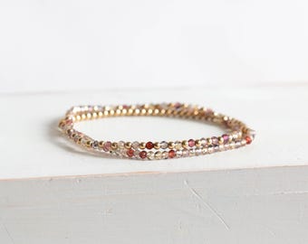 Autumn Sapphire Stretch Bracelets - Single Bracelet OR Set of Two