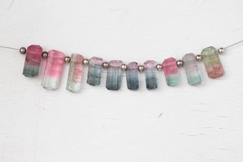 Bicolor Tourmaline Crystal Necklace - New Options! image 5