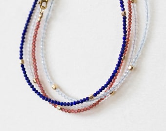 Dainty Gemstone Anklet: Choose Your Gemstone