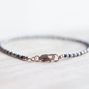Pulseira de Safira Azul, Prata de Lei, Ouro Amarelo ou Rosé Preenchido, Conjunto de Joias Delicadas com Pedra de Nascimento de Setembro imagem 5