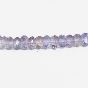 Iolite Stretch Bracelet, Dainty Genuine Blue Gemstone Jewelry image 4