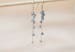 Labradorite Cluster Dangle Earrings, Labradorite Jewelry, Delicate Sterling Silver or Rose Gold Filled Earrings 