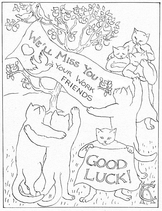 goodbye coloring pages