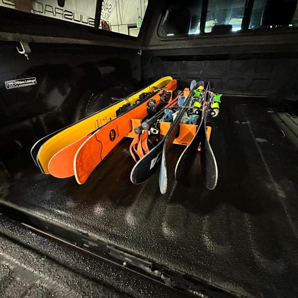 Portaesquís y portatablas de snowboard universal para caja de camioneta o furgoneta, SUUS Rack, almacenamiento de esquís ¡Envío GRATIS!