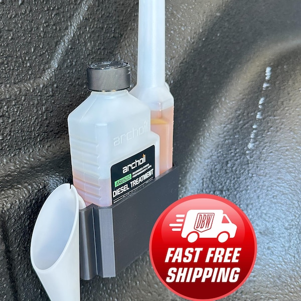 Archoil Diesel Holder | Magnetic or Screw Mount | Truck Bed Organizer (10.1 oz, 40 oz) Perfect Father's Day Gift!