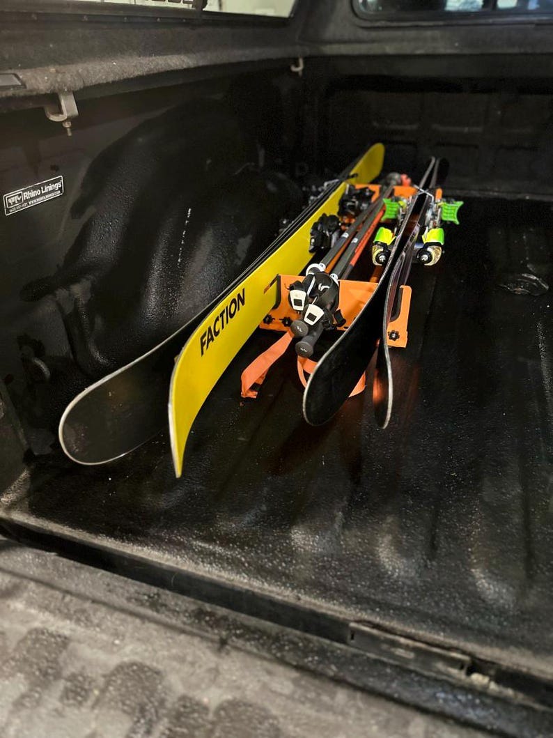 Universal Ski & Snowboard Rack for Truck Bed or Van, SUUS Rack, Ski ...