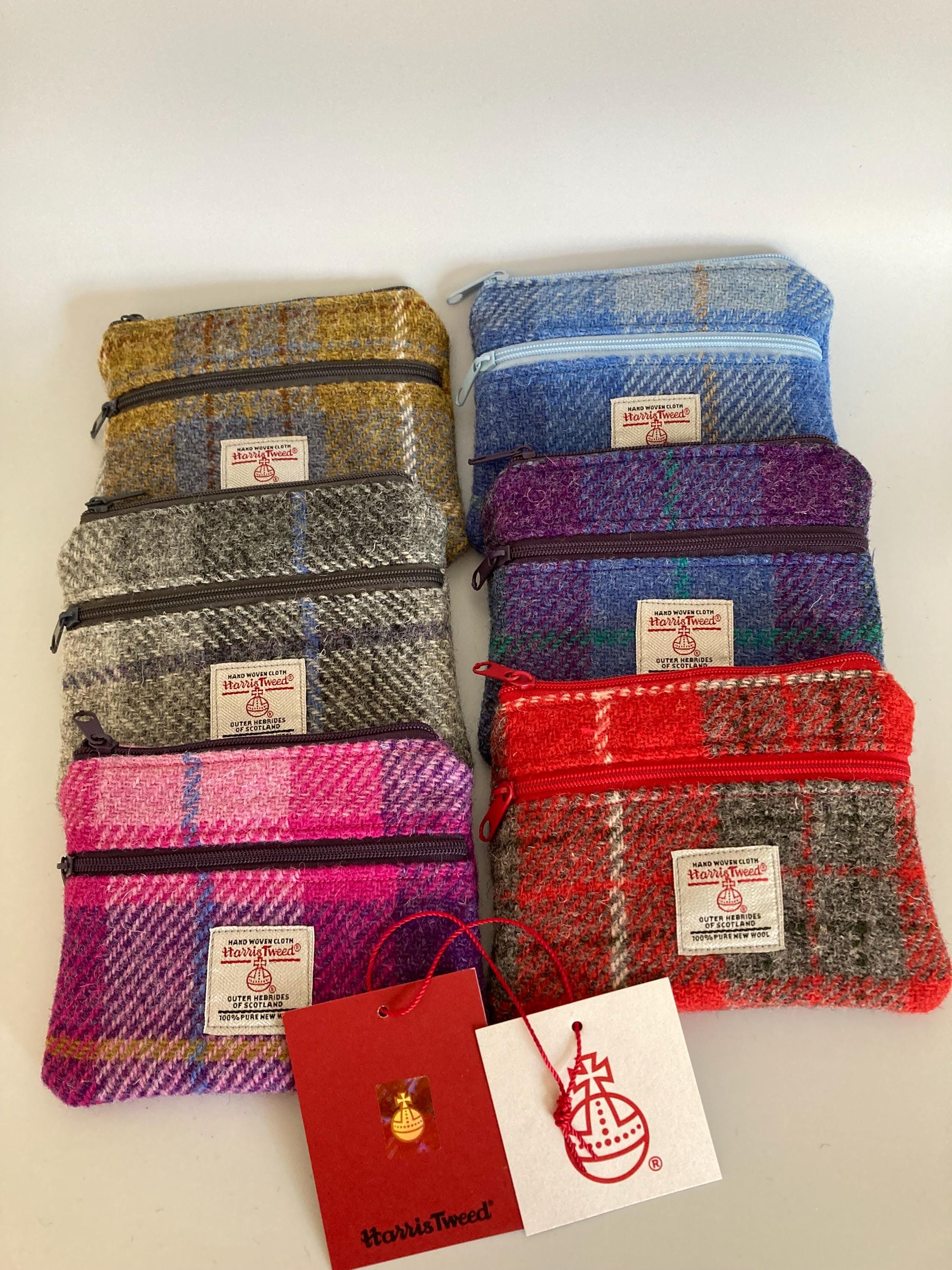 Harris Tweed Double Zipper Coin/Card Purse