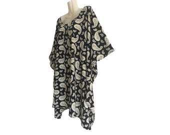 Tie Dye Art Batik Damen Maxi Bluse Poncho Top Sommer Tunika Bluse Damen plus Größe Boho Oberteile Kaftan Hippie Fit von XL bis 5X