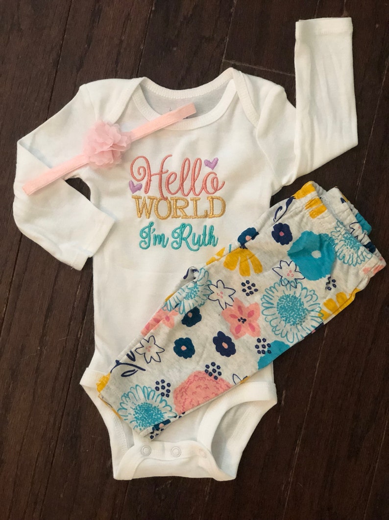 Hello world onesie