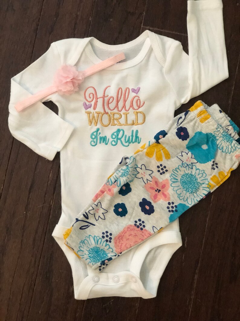 Hello world onesie