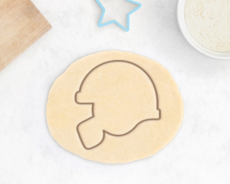 3D Printed Helmet Football Cookie Cutter Sport Cookie Cutter Foot Ball Football Helmet Cookie Cutter University College High School