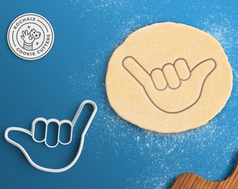 Shaka Cookie Cutter - Surf Gift Surf Board Cookie Cutter Surfing Gift