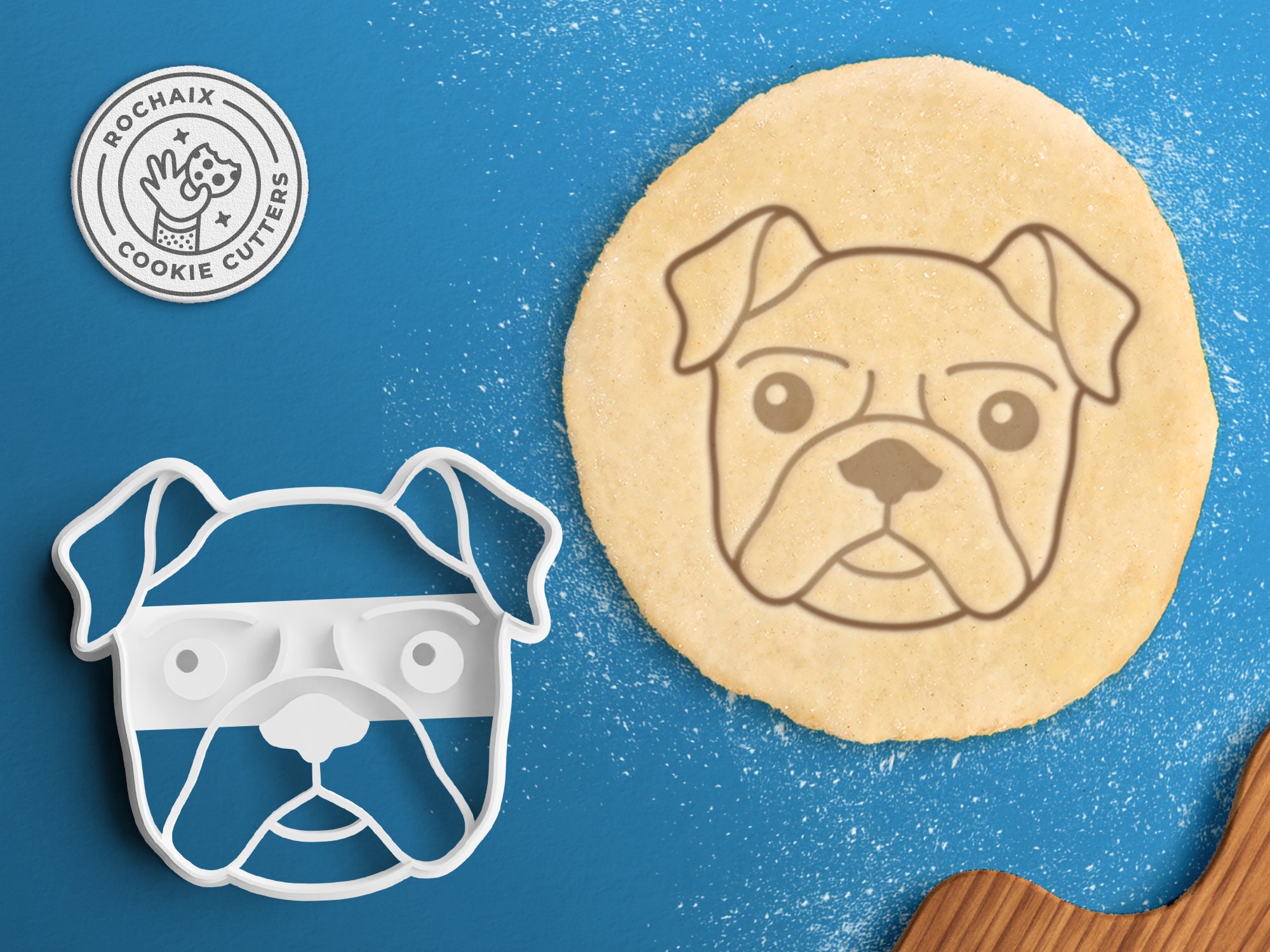 イングリッシュブルドッグクッキーカッター - パーソナライズされたイングリッシュブルドッグギフト - Etsy 日本, image size:2000x1500