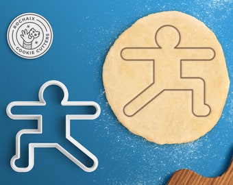 Yoga Cookie Cutter – Warrior Pose Yoga Gift Yoga Instructor Gift