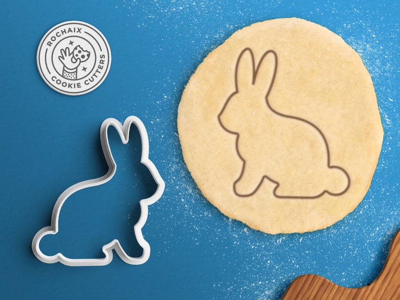 Bunny Cookie Cutter Rabbit Cookie Cutter Baby Bunny Cookie Baby Cookie Cutter Baby Shower Favor Easter Cookie Cutter Easter Egg Gift image 1