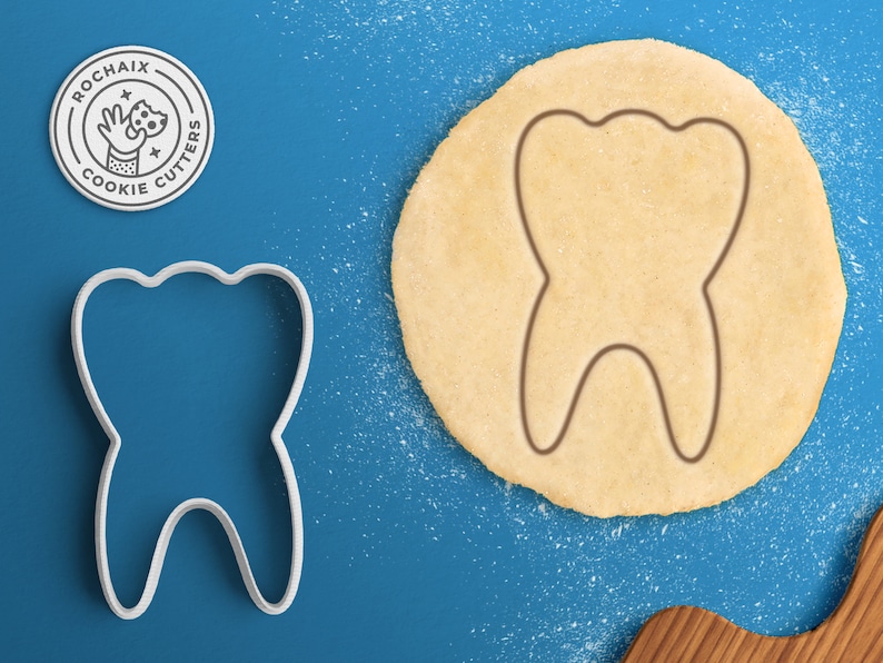 Tooth Cookie Cutter Dental Hygiene Gift Dentist Cookie Cutter image 1