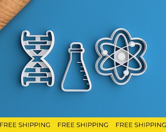 Atom Cookie Cutter – FREE SHIPPING Science Cookie Cutter Chemistry Gift