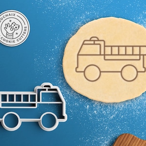 Koekjesuitsteker brandweerwagen – Koekjessteker brandweerman Vlamkoekjessteker brandweerman cadeau