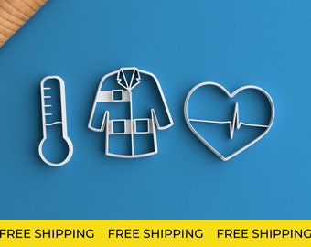 Lab Coat Cookie Cutter – FREE SHIPPING Medical Student Gift Doctor Cookie Cutter Science Gift