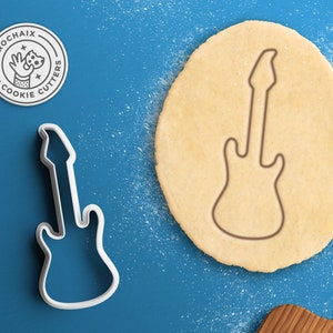 Guitar Cookie Cutter – Guitarist Gift Musical Note Cookie Cutter Musician Gift Music Cookie Cutter Music Note Cookies Gifts Music Sheet Gift