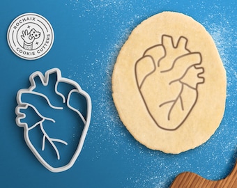Anatomical Heart Cookie Cutter - Medical Student Gift Halloween Cookie Cutter