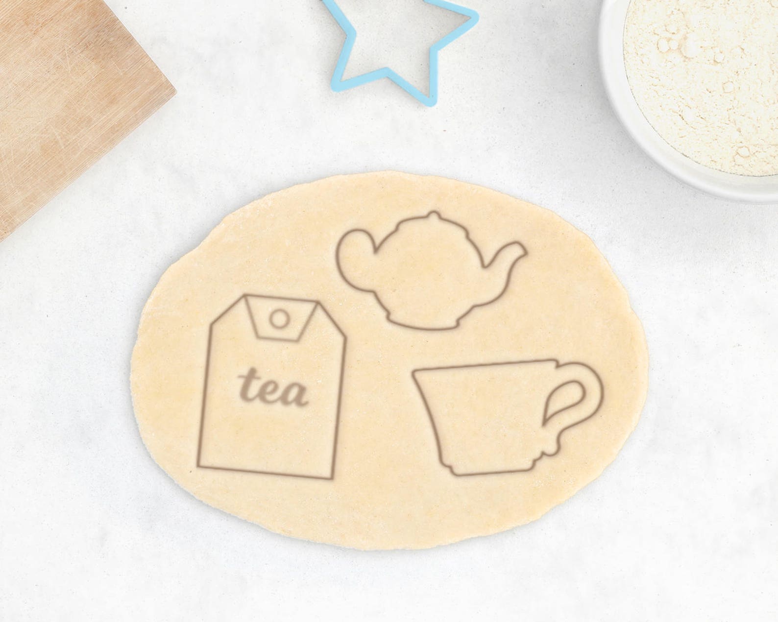 Tea Bag Cookie Cutter Tea Cookie Cutter Tea Pot Cookie Etsy