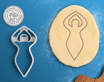 Goddess Cookie Cutter - Pagan Cookie Cutter Triple Moon Cookie Cutter