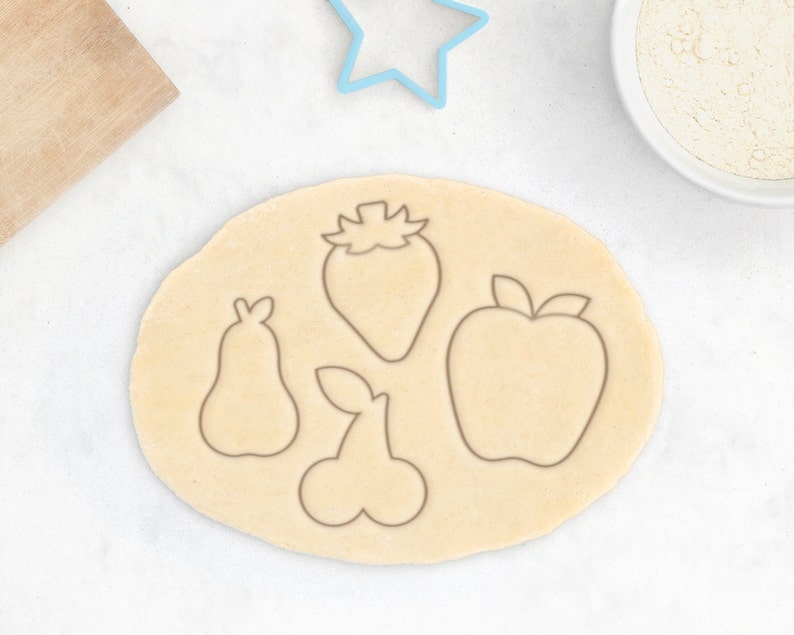 Fruit Cookie Cutter Set Cherry Cookie Cutter Apple Cookie Etsy