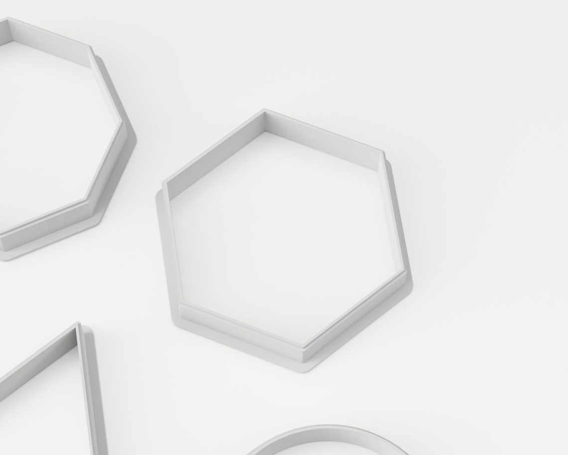 Hexagon Cookie Cutter Geometric Cookie Cutter Minimalist Etsy