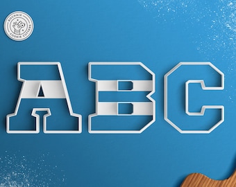 Varsity Alphabet Cookie Cutter – Varsity Letter Cookie Cutters