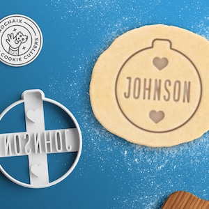 Benutzerdefinierte Weihnachtsverzierung Ausstechform - personalisierte Weihnachtsplätzchen Weihnachtsgeschenk Weihnachten Ausstechform benutzerdefinierte Name Ausstechform