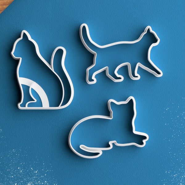 Kat Cookie Cutter - Zittende Kat Cookie Cutter Crazy Cat Lady Gift